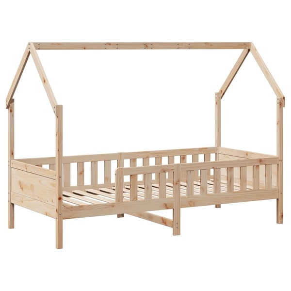 vidaXL Barnesengeramme hus 90x190 cm heltre furu