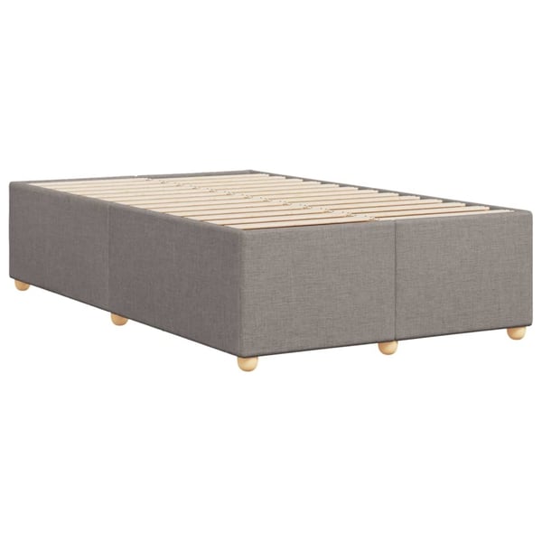 vidaXL sengeramme 120x190 cm stof gråbrun
