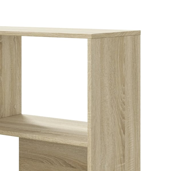 vidaXL bogreol til hjørne 85x85x140 cm 4 hylder konstrueret træ
