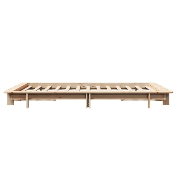 vidaXL sengeramme uden madras 120x190 cm massivt fyrretræ