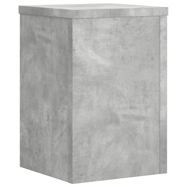 vidaXL Plantestativer 2 stk betonggrå 25x25x35 cm konstruert tre