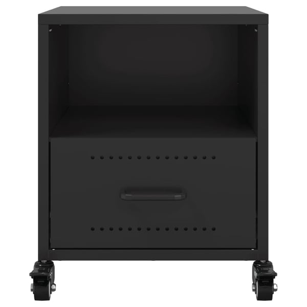 vidaXL sengeborde 2 stk. 36x39x43,5 cm stål sort