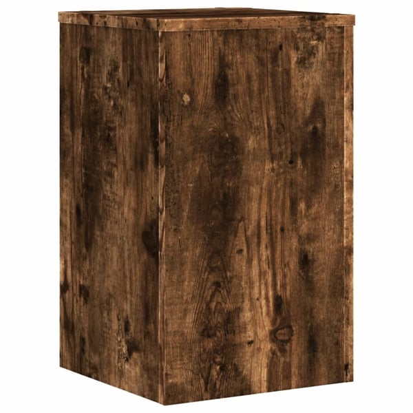 vidaXL Plantestativer 2 stk røkt eik 30x30x50 cm konstruert tre