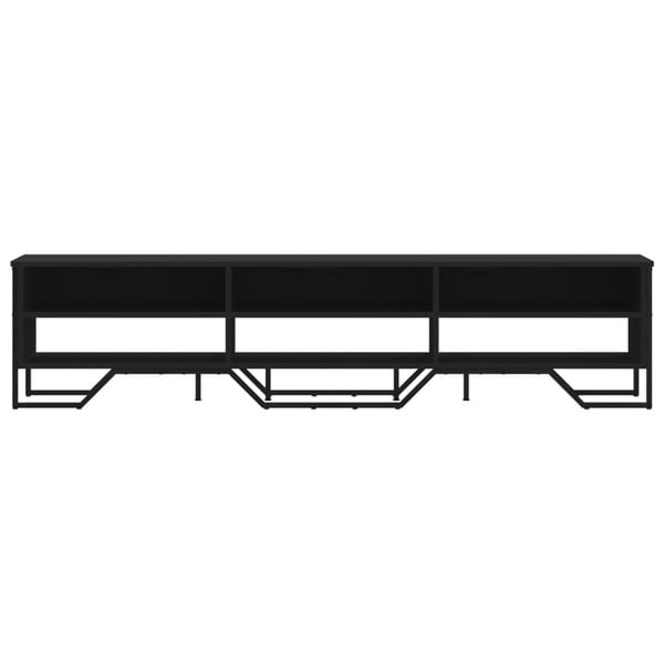vidaXL TV-benk svart 180x34x41 cm konstruert tre