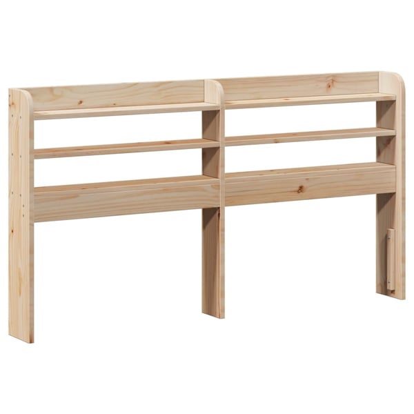 vidaXL Hodegavl med hylle 150 cm heltre furu