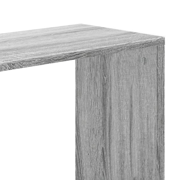 vidaXL Bokhylle 5 etasjer grå sonoma 80,5x23,5x162,5 cm konstruert tre