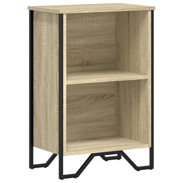 vidaXL Bokhylle sonoma eik 50x31x74,5 cm konstruert tre