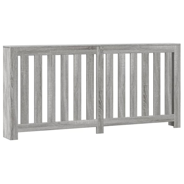 vidaXL Radiatordeksel grå sonoma 175x20x82 cm konstruert tre