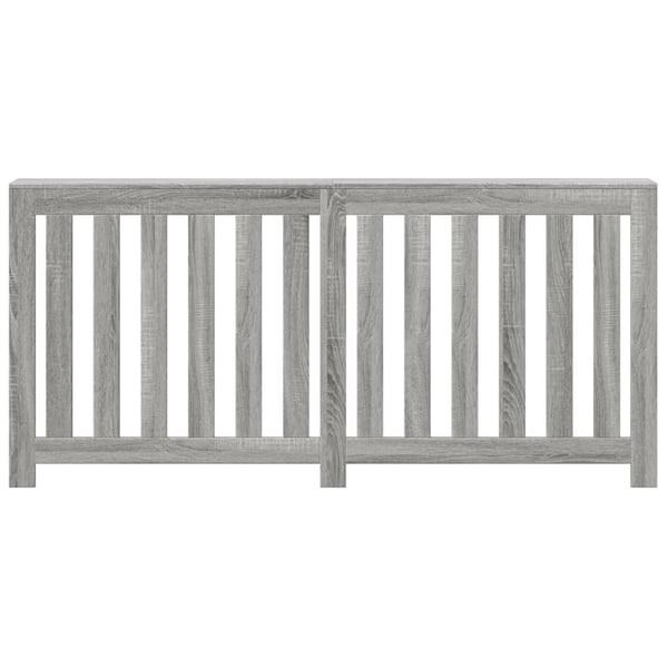vidaXL Radiatordeksel grå sonoma 175x20x82 cm konstruert tre