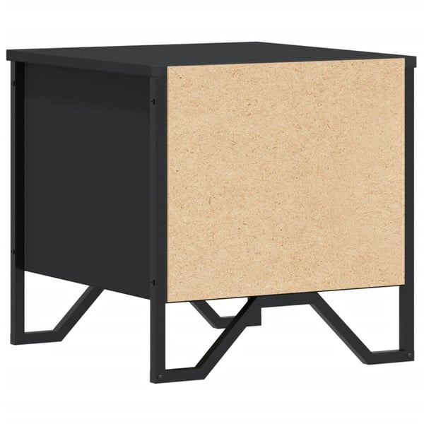 vidaXL Nattbord svart 40x41x40 cm konstruert tre