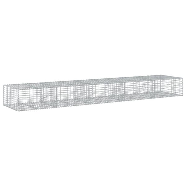 vidaXL Kivikori katolla 500x100x50 cm galvanoitu rauta
