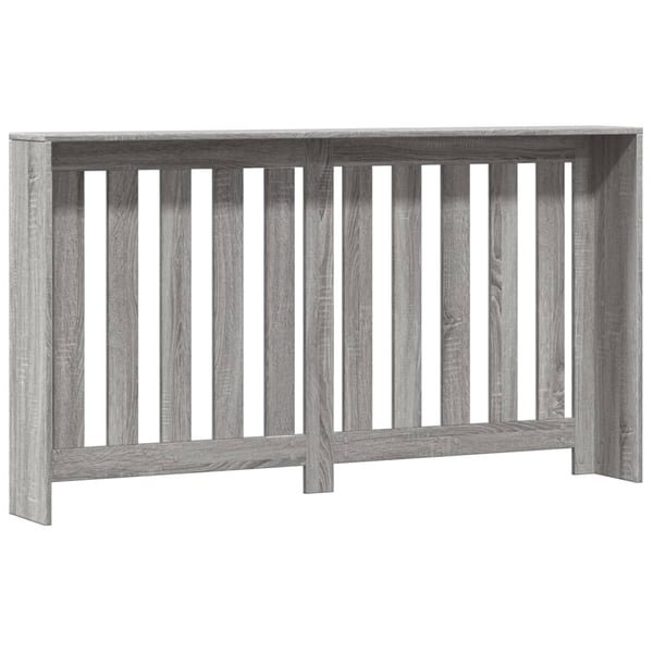 vidaXL radiatorskjuler 149x20x82 cm konstrueret træ grå sonoma-eg