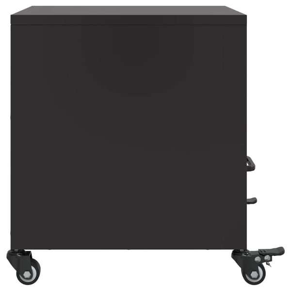 vidaXL sengebord 36x39x43,5 cm stål sort