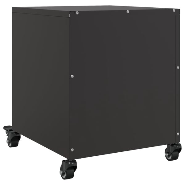 vidaXL sengebord 36x39x43,5 cm stål sort