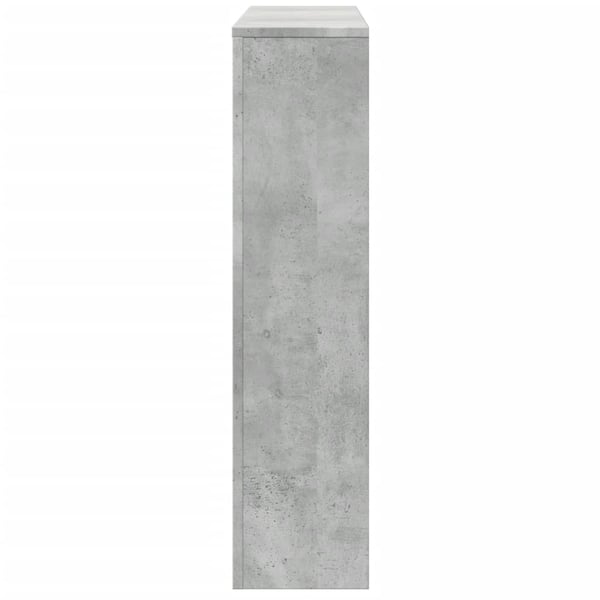 vidaXL Radiatordeksel betonggrå 175x20x82 cm konstruert tre