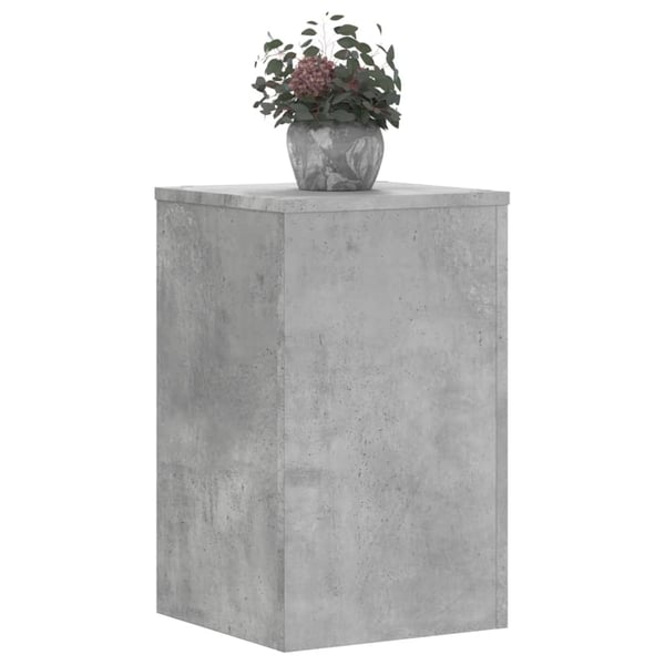 vidaXL Plantestativer 2 stk betonggrå 30x30x50 cm konstruert tre