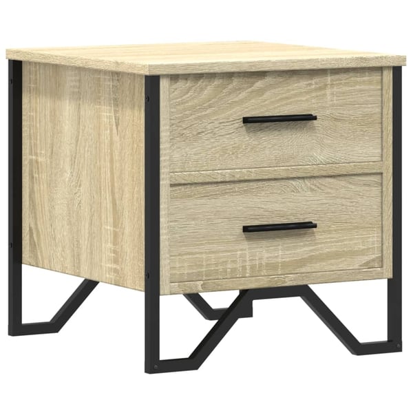 vidaXL Nattbord sonoma eik 40x41x40 cm konstruert tre