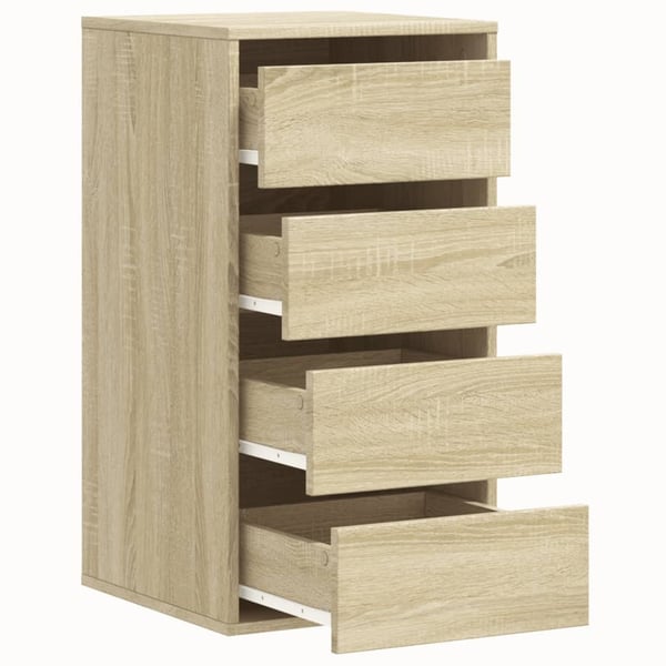 vidaXL Kommode sonoma eik 40x41x76 cm konstruert tre