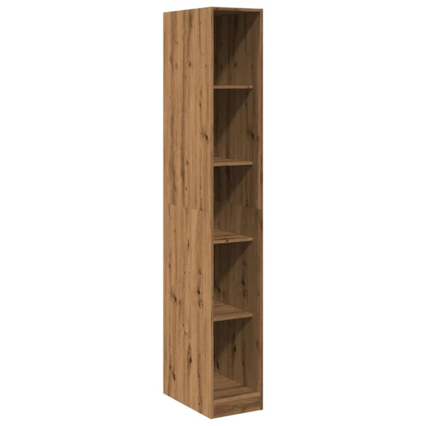 vidaXL Garderobe artisan eik 30x50x200 cm konstruert tre