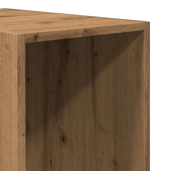 vidaXL Garderobe artisan eik 30x50x200 cm konstruert tre