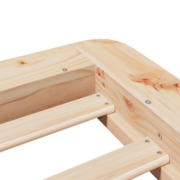 vidaXL Sengeramme uten madrass 90x190 cm heltre furu