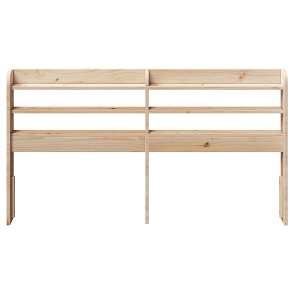 vidaXL Hodegavl med hylle 160 cm heltre furu