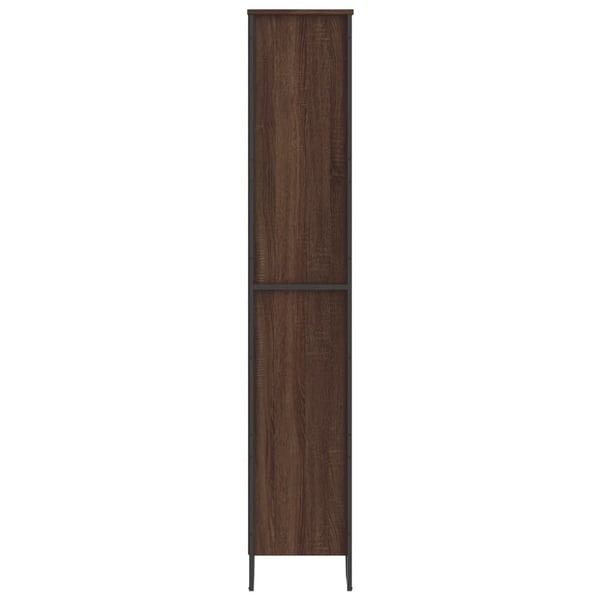 vidaXL Bokhylle brun eik 80x31x169 cm konstruert tre
