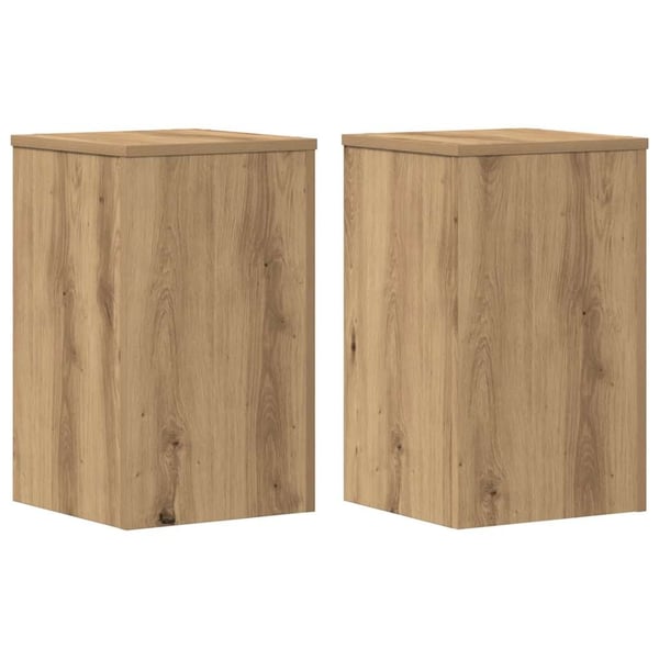 vidaXL Plantestativer 2 stk artisan eik 30x30x50 cm konstruert tre