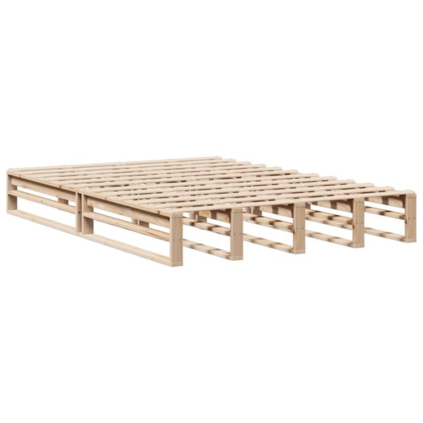 vidaXL Sengeramme uten madrass 120x200 cm heltre furu