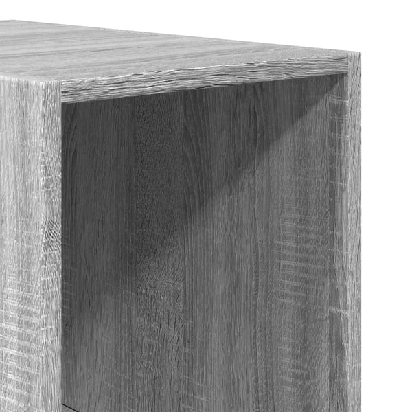 vidaXL Garderobe grå sonoma 30x50x200 cm konstruert tre