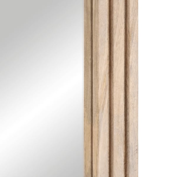 vidaXL Baderomsspeil 50x70 cm heltre mango og glass