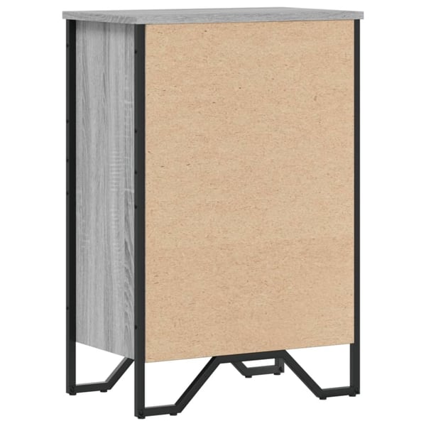 vidaXL bogreol 50x31x74,5 cm konstrueret træ grå sonoma-eg