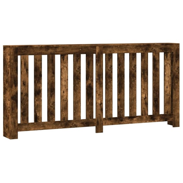 vidaXL radiatorskjuler 175x20x82 cm konstrueret træ røget egetræsfarve