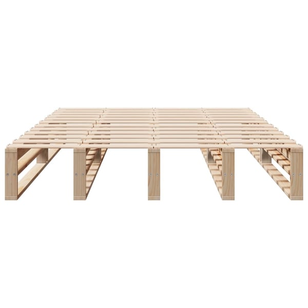 vidaXL Sengeramme uten madrass 140x200 cm heltre furu