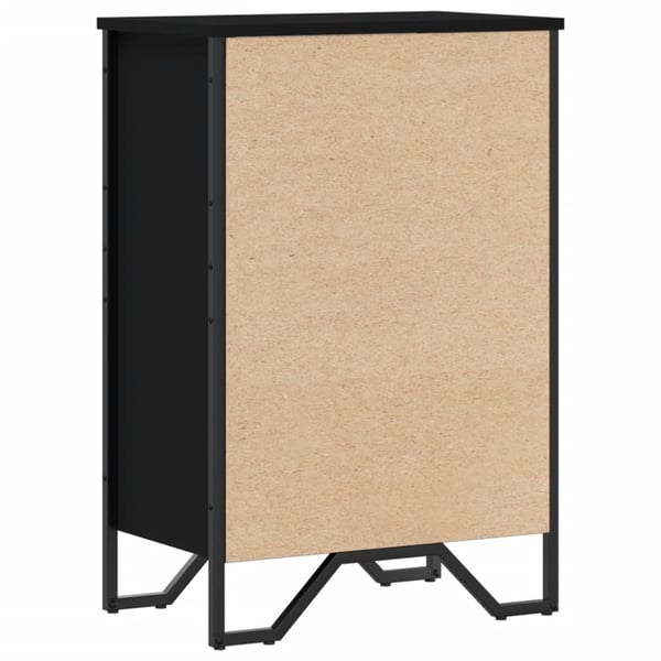 vidaXL Bokhylle svart 50x31x74,5 cm konstruert tre