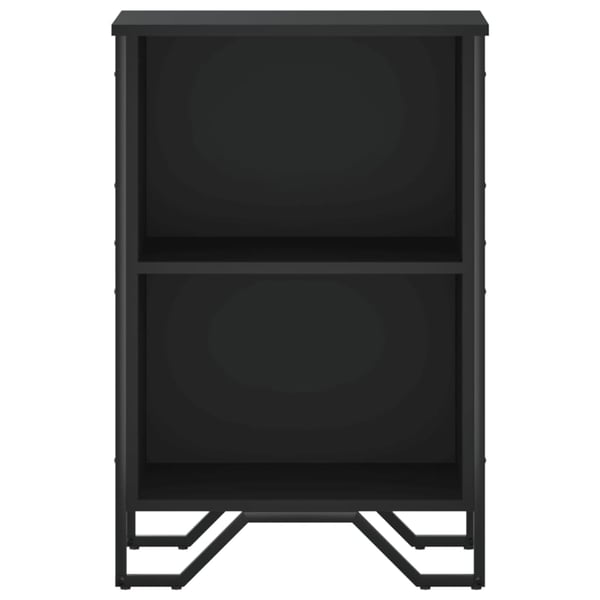 vidaXL Bokhylle svart 50x31x74,5 cm konstruert tre