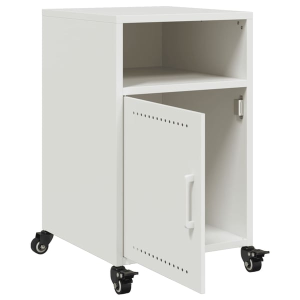 vidaXL sengeborde 2 stk. 36x39x59 cm stål hvid