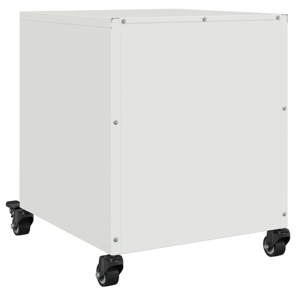 vidaXL sengeborde 2 stk. 36x39x43,5 cm stål hvid