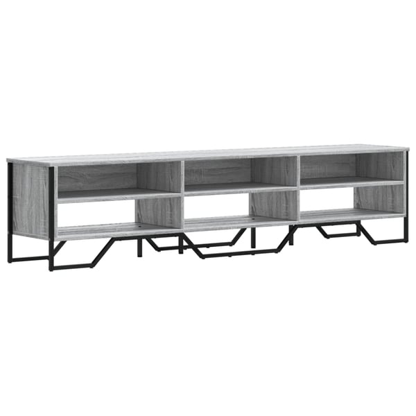 vidaXL TV-benk grå sonoma 180x34x41 cm konstruert tre