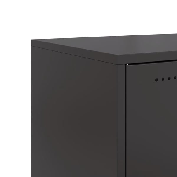 vidaXL skab 68x39x72 cm stål sort