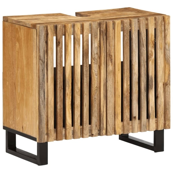 vidaXL Servantskap 62x34x58 cm grov heltre mango