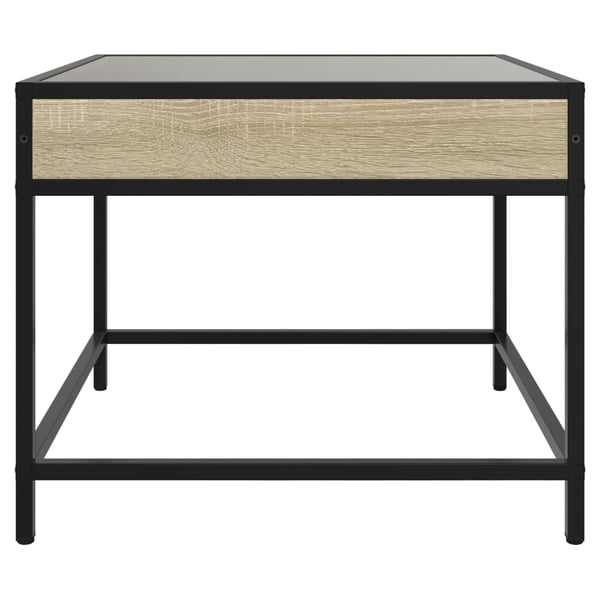 vidaXL Salongbord med Infinity LED sonoma eik 70x50x41 cm
