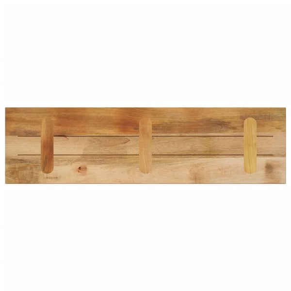 vidaXL Bordplate 120x30x3,8 cm rektangulær grovt heltre mango