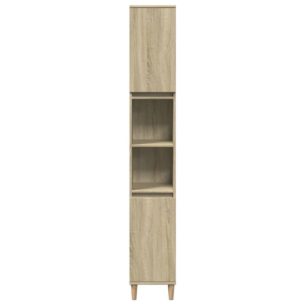 vidaXL Baderomsskap sonoma eik 30x30x190 cm konstruert tre