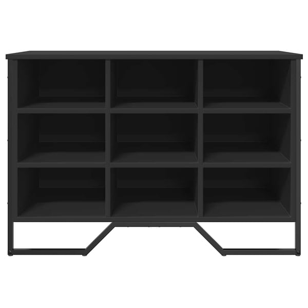 vidaXL Skohylle svart 90x38x61,5 cm konstruert tre