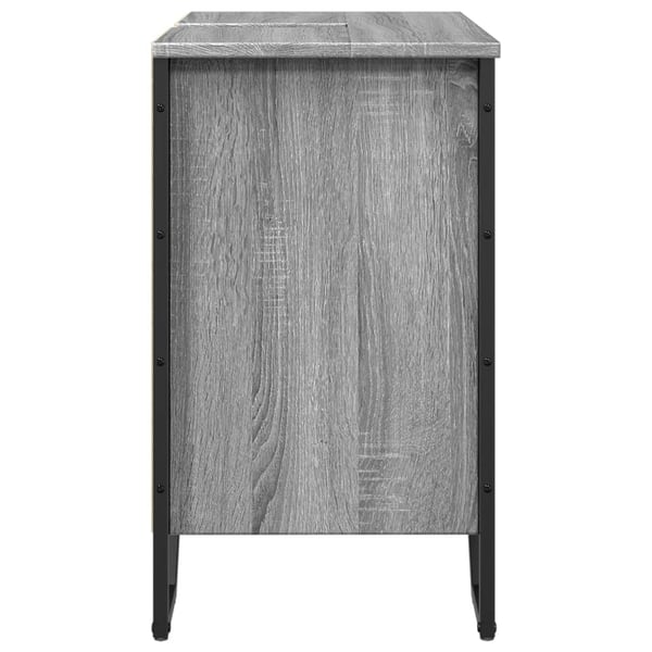 vidaXL Servantskap grå sonoma 60x35x60 cm konstruert tre