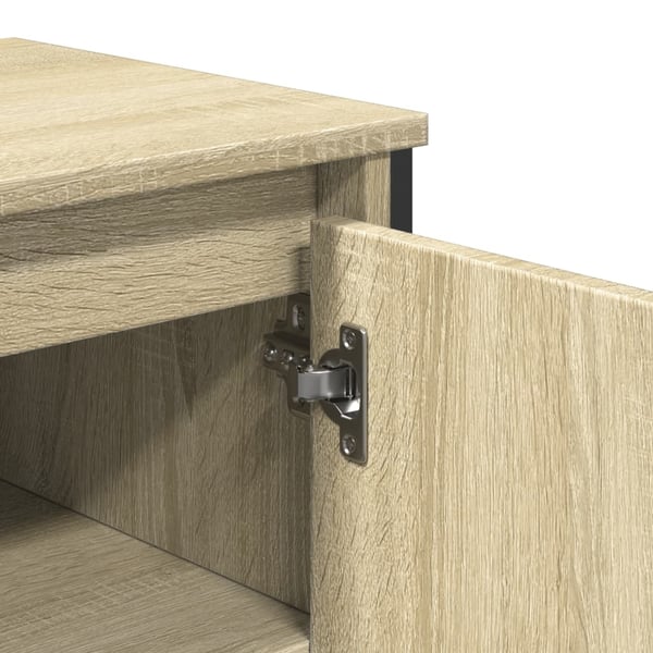 vidaXL Servantskap sonoma eik 91x35x60 cm konstruert tre
