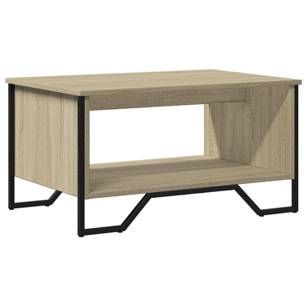 vidaXL Salongbord sonoma eik 75x51x40 cm konstruert tre
