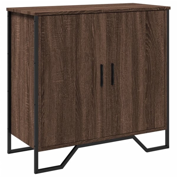 vidaXL skænk 78x35,5x74,5 cm konstrueret træ brun egetræsfarve