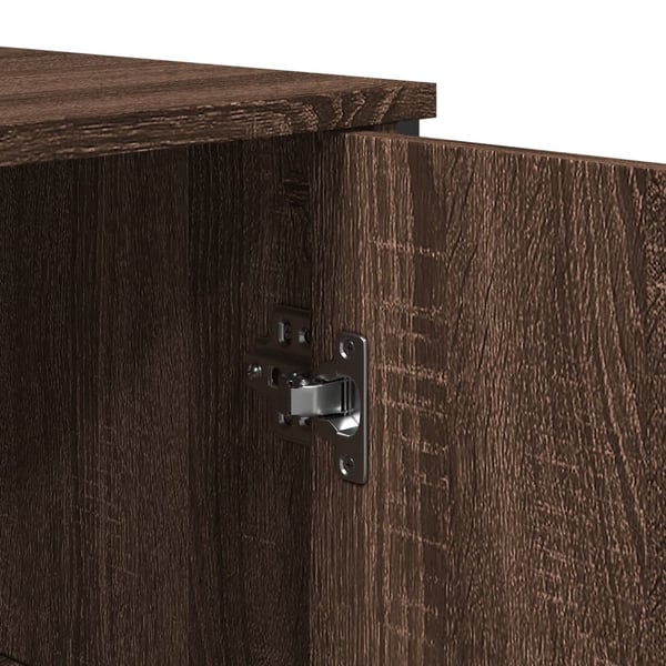 vidaXL skænk 78x35,5x74,5 cm konstrueret træ brun egetræsfarve